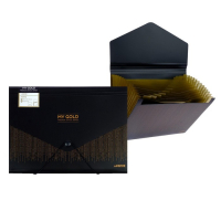 Папка-кратотека 12 отделений, А4, на резинке, deVENTE My gold, 700 мкм