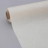 Клеенка столовая на нетканой основе с тиснением «Вензеля», ширина 135 см, рулон 20 м, цвет белый Клеенка столовая на нетканой основе с тиснением «Вензеля», ширина 135 см, рулон 20 м, цвет белый