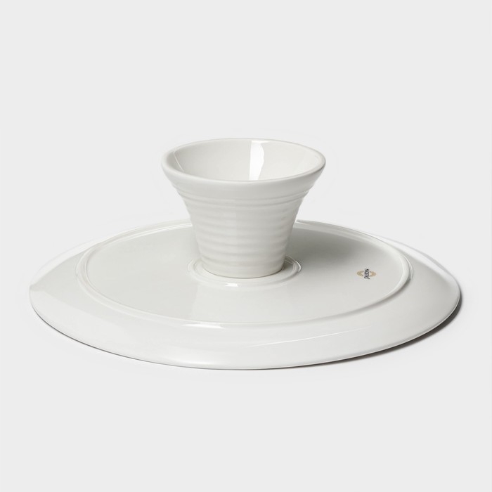 Тортовница фарфоровая Magistro Kingdom, 30,5&times;9,5 см