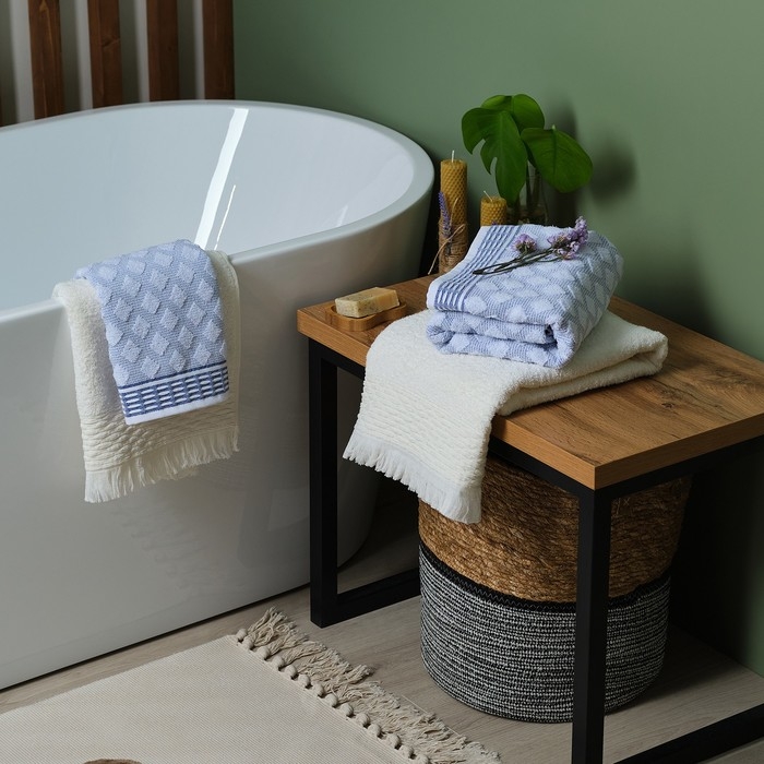 Полотенце махровое Love Life &laquo;Аморе&raquo; 70х140 см, белый, 100% хл, 450 гр/м2