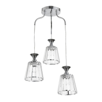 Люстра BayerLux "Дейбен" 3хЕ27 40Вт серебро 35х35х65 см Люстра BayerLux "Дейбен" 3хЕ27 40Вт серебро 35х35х65 см