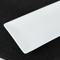 Блюдо фарфоровое для суши/канапе Wilmax, 35,5&times;14 см, цвет белый