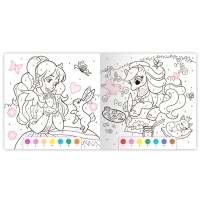 Раскраска по номерам с наклейками &laquo;Волшебный мир&raquo;, 16 стр.