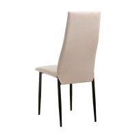 Стул "ВОЛНА", Черный/Велюр крем Стул "ВОЛНА", Черный/Велюр крем