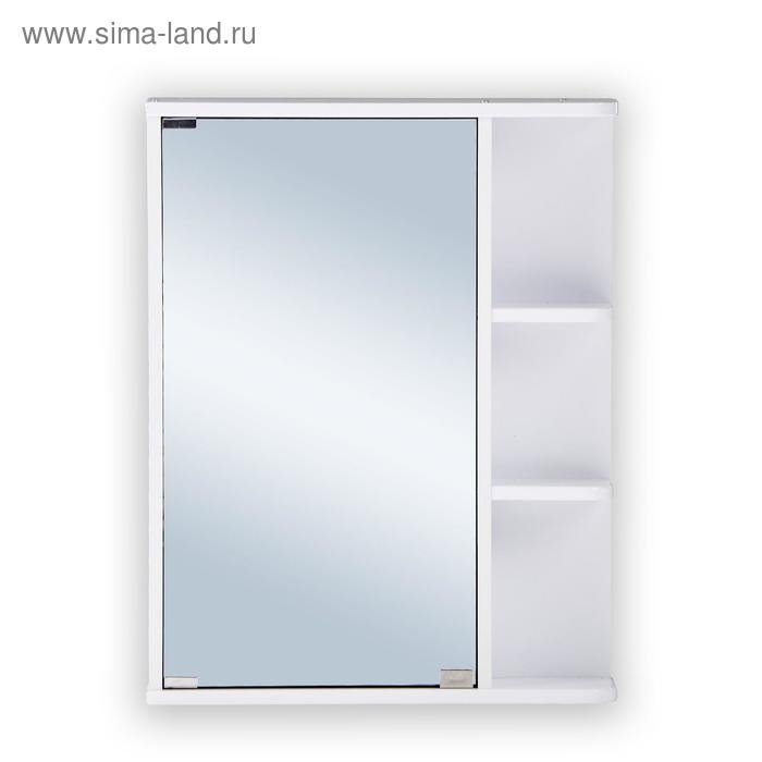 Зеркало-шкаф для ванной комнаты Зеркало-шкаф для ванной комнаты "Стандарт 55" правый, 70 см х 55 см х 12 см