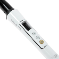 Плойка Rowenta CF3345F0, 36 Вт, конусная, турмалиновая керамика, 200&deg;С, бело-чёрная