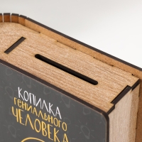 Копилка "Гениальный человек" 17,5х12х5 см МИКС