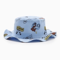 Панама детская "Зверушки" MINAKU, цв,голубой , р-р 50 Панама детская "Зверушки" MINAKU, цв,голубой , р-р 50