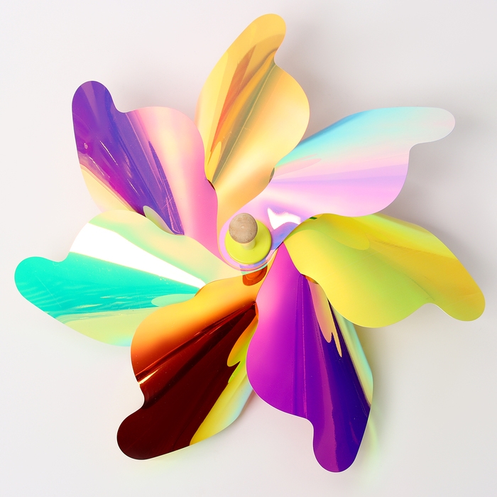 Ветерок &laquo;Цветок&raquo; на деревянной палочке