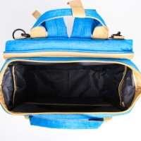 Сумка рюкзак для мамы и малыша с пеленальным ковриком, цвет голубой Сумка рюкзак для мамы и малыша с пеленальным ковриком, цвет голубой