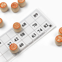 Русское лото деревянное, подарочное, игра настольная "Тройка", 24 карточки, 21 х 8 см