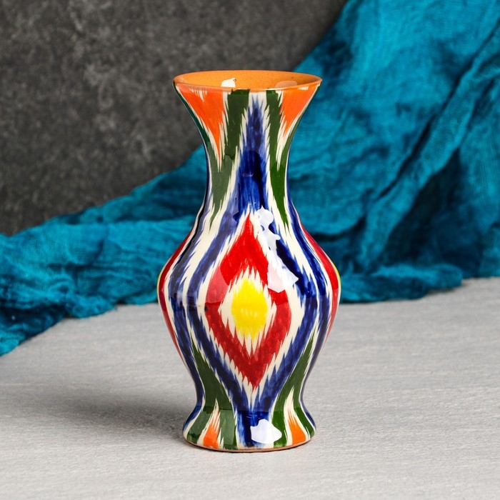 Ваза Риштанская Керамика Ваза Риштанская Керамика "Атлас", 15 см, микс