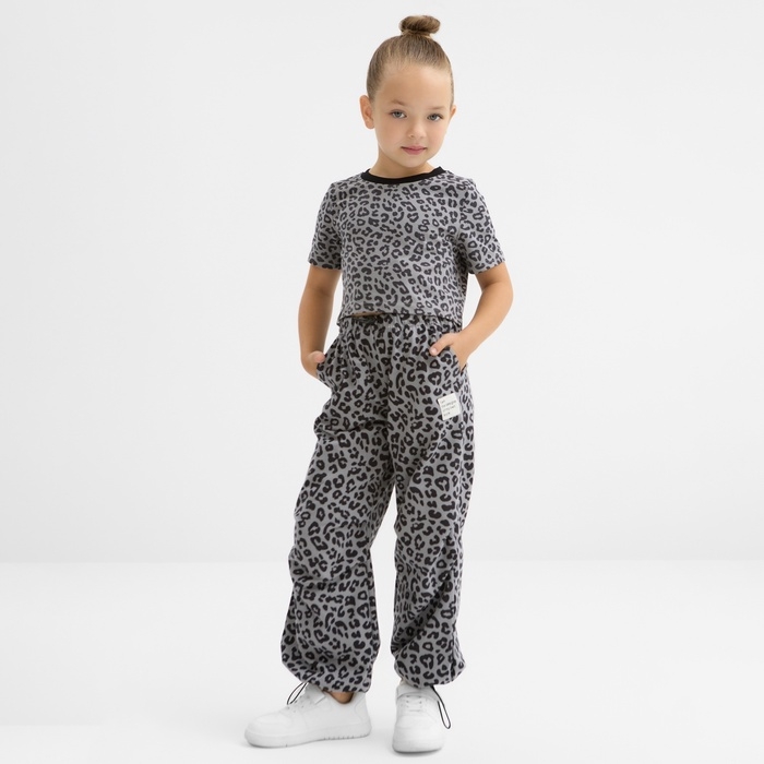 Брюки для девочки KAFTAN Trendy grey, р.28 (86-92)