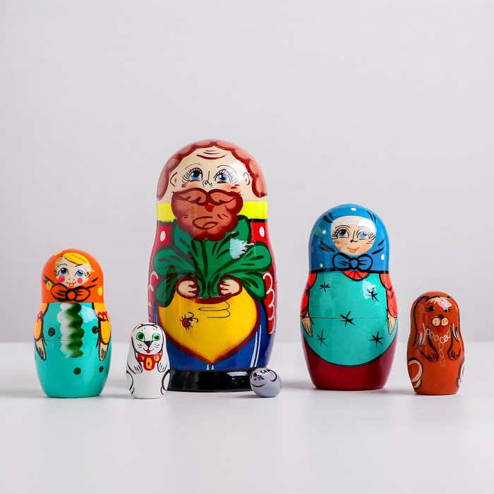 Матрёшка &laquo;Репка&raquo; 6 в 1, МИКС