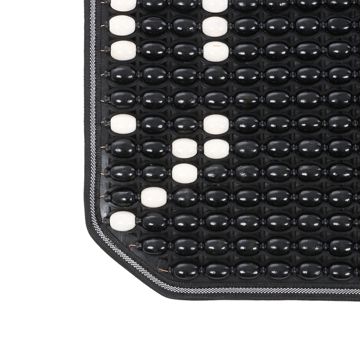 Накидка-массажер на сиденье 41&times;41 см, дерево, черный