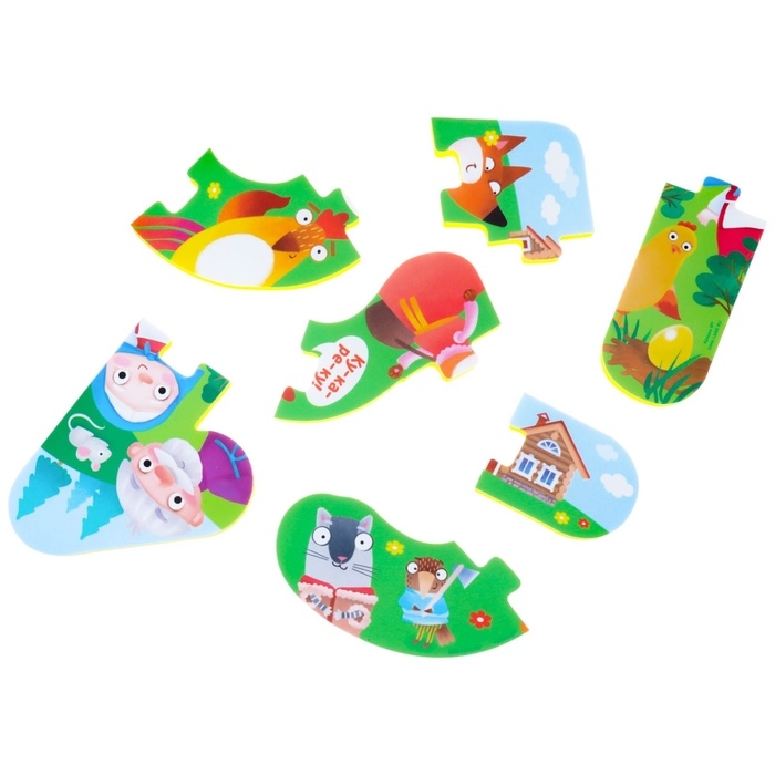 Мягкий пазл для малышей &laquo;Учим цифры: Сказки&raquo;, 5 пазлов, Крошка Я