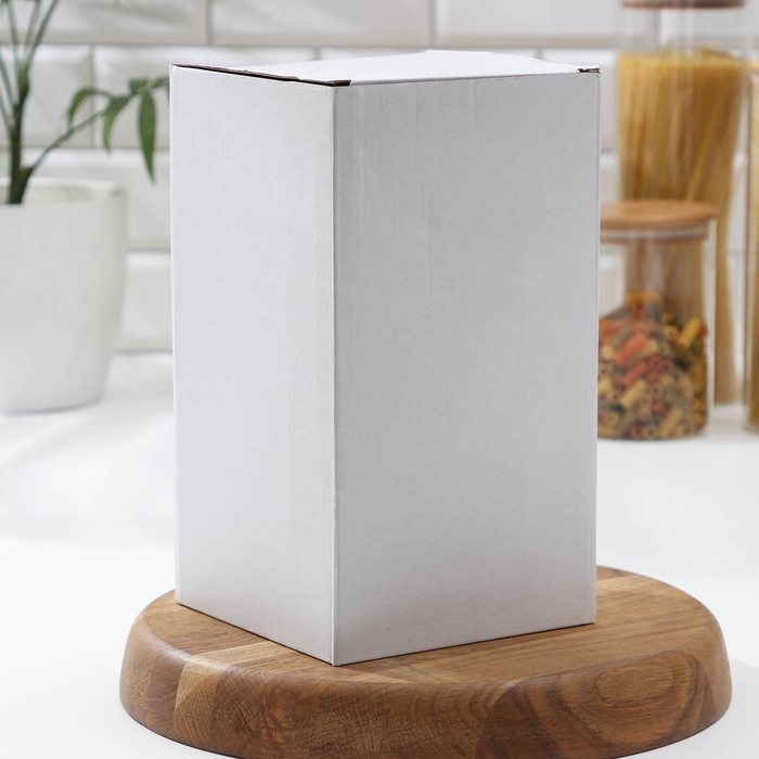 Банки стеклянные Magistro &laquo;Эко&raquo;, 3 предмета: 220/600/1000 мл, 14&times;22,5 см, с бамбуковой крышкой