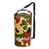 Гермомешок YUGANA, ПВХ, водонепроницаемый 10 литров, один ремень, хаки Гермомешок YUGANA, ПВХ, водонепроницаемый 10 литров, один ремень, хаки