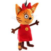 Мягкая музыкальная игрушка &laquo;Карамелька&raquo; с ложечкой, 20 см, Три кота