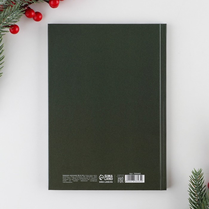 Новый год. Ежедневник классический &laquo;Время чудес&raquo;, 7БЦ А5, 80 листов