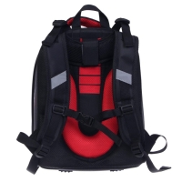 Рюкзак каркасный школьный 38 х 30 х 16 см, эргономичная спинка, Stavia "Чёрная машина"