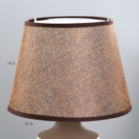 Лампа настольная 16009/1 E14 40Вт бело-шоколадный 24х24х40 см RISALUX