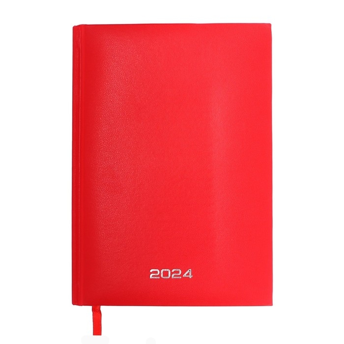 Ежедневник датированный 2024 года, А5, 176 листов, Attomex.Orion, обложка бумвинил, ляссе, блок 70 г/м2, красный Ежедневник датированный 2024 года, А5, 176 листов, Attomex.Orion, обложка бумвинил, ляссе, блок 70 г/м2, красный