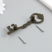 Ручка для шкатулки металл "Ключ" бронза 12х3,8х5,8 см Ручка для шкатулки металл "Ключ" бронза 12х3,8х5,8 см