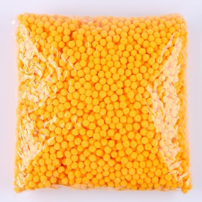 Набор деталей для декора &laquo;Бомбошки&raquo;, набор 5000 шт., размер 1 шт. &mdash; 1 см, цвет жёлтый