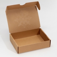 Коробка подарочная новогодняя складная рифлёная &laquo;В новый год&raquo;, 21 х 15 х 5 см, Новый год