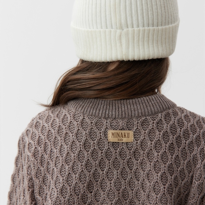 Кофта детская MINAKU, цвет коричневый, рост 104 см Кофта детская MINAKU, цвет коричневый, рост 104 см