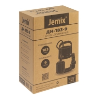 Насос дренажный JEMIX GP-750, 750 Вт, напор 9 м, 183 л/мин, диаметр всасываемых частиц 5 мм Насос дренажный JEMIX GP-750, 750 Вт, напор 9 м, 183 л/мин, диаметр всасываемых частиц 5 мм