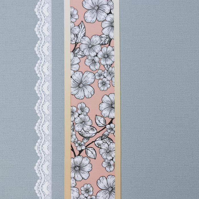 Клеёнка на стол &laquo;Мила&raquo;, на тканевой основе, рулон 20 метров, ширина 137 см, толщина 0,25 мм, цвет серый