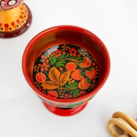 Конфетница,  14,5&times;15 см, хохлома