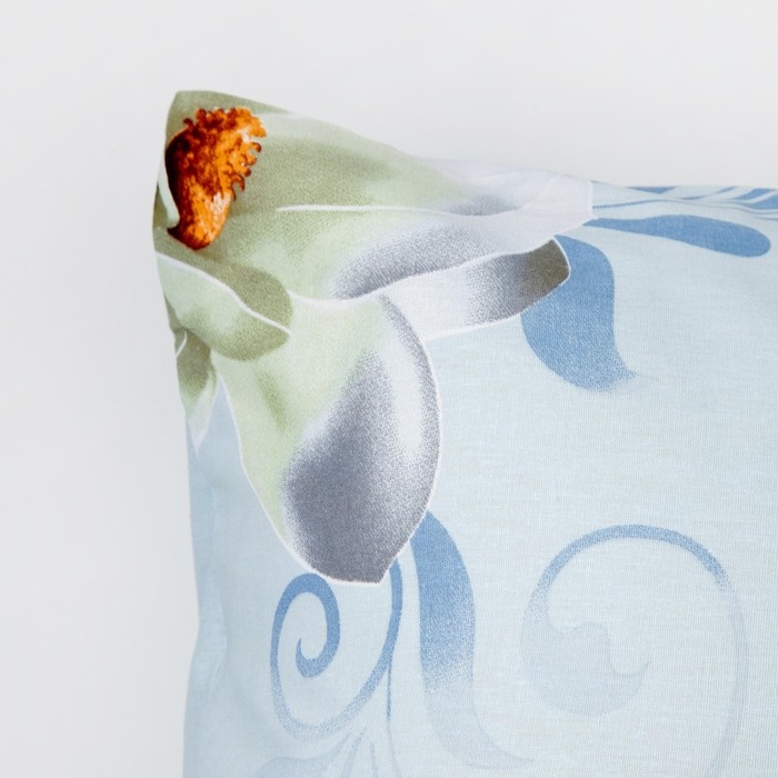 Наволочка 70&times;70 Этель &laquo;Кувшинки&raquo; бязь, 125 г/м&sup2;, 100% хлопок