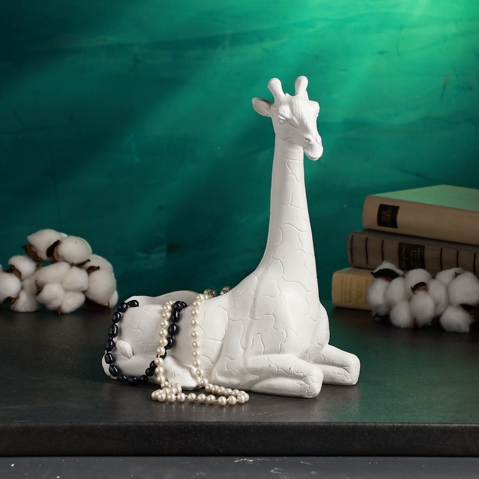 Подставка для мелочей Подставка для мелочей "Жираф" 13х11х29см, белый