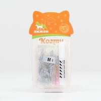 Когти накладные "Антицарапки" (40 шт), размер M, серебряные с блестками Когти накладные "Антицарапки" (40 шт), размер M, серебряные с блестками