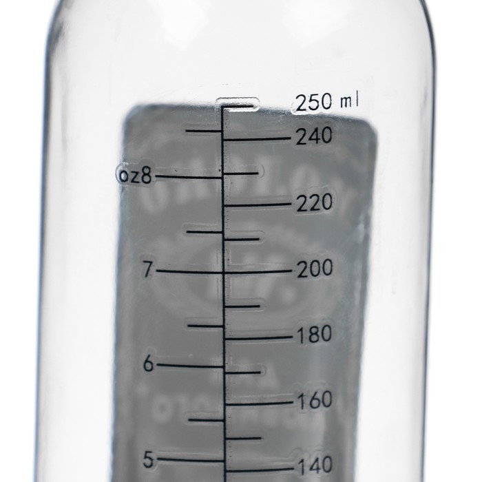 Бутылочка для кормления стекло &laquo;Молоко №1&raquo;, классическое горло, 250 мл., от 3 мес.