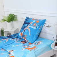 Комплект постельного белья 1,5 сп Баскетбол, 150х210 см, 150х210 см, 70х70 см, бязь, 120г/м, хл100% Комплект постельного белья 1,5 сп Баскетбол, 150х210 см, 150х210 см, 70х70 см, бязь, 120г/м, хл100%
