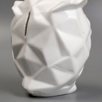 Копилка "Сова оригами" белая, 11х9,5х13,5см