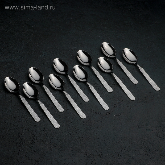 Ложка детская чайная &laquo;Колобок&raquo;, толщина 1,5 мм, цвет серебряный