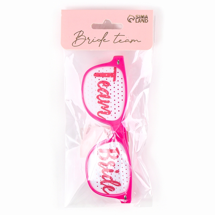 Очки для девичника Team bride, карнавальный аксессуар