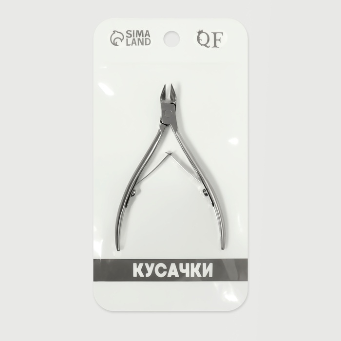 Кусачки педикюрные, 2 пружины, 10,5 см, длина лезвия - 12 мм, цвет серебристый Кусачки педикюрные, 2 пружины, 10,5 см, длина лезвия - 12 мм, цвет серебристый