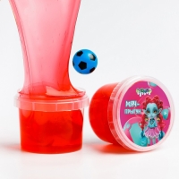 Слайм &laquo;Стекло&raquo; мяч-прыгун, красный, 90г