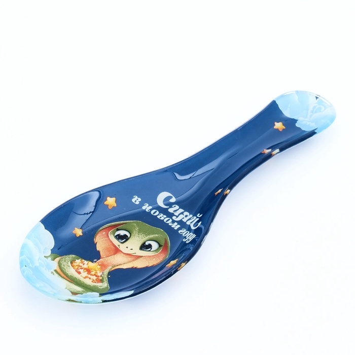 Подставка под ложку новогодняя стеклянная «Сияй», 21 х 7,5 х 2 см Подставка под ложку новогодняя стеклянная «Сияй», 21 х 7,5 х 2 см