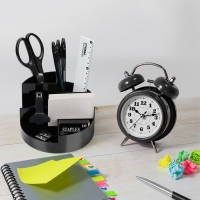 Подставка-органайзер для канцелярии Стамм "Профи", чёрная Подставка-органайзер для канцелярии Стамм "Профи", чёрная