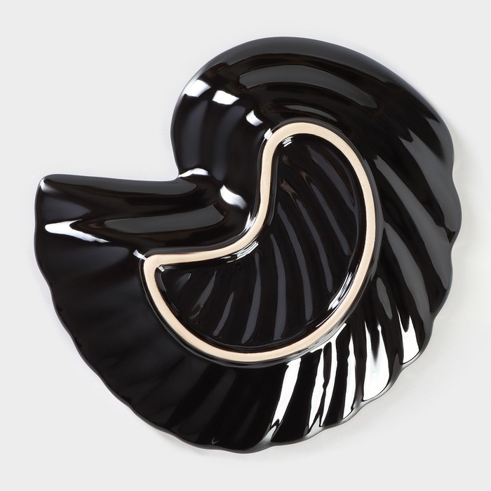 Блюдо керамическое сервировочное &laquo;Ракушка&raquo;, d=20 см