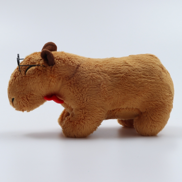 Мягкая игрушка &laquo;Капибара. Умник&raquo;, 10 см, с очками и бабочкой