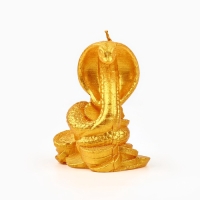 Свеча новогодняя «Змея на монетках», на Новый год, золотая, 78 х 61 х 52 Свеча новогодняя «Змея на монетках», на Новый год, золотая, 78 х 61 х 52