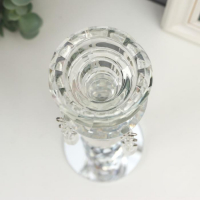 Подсвечник стекло на 1 свечу "Хрустальные подвески" 25,5х8х8 см Подсвечник стекло на 1 свечу "Хрустальные подвески" 25,5х8х8 см